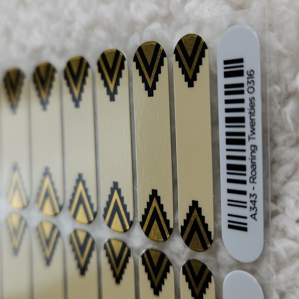 Jamberry nail wraps, Roaring Twenties, full sheet